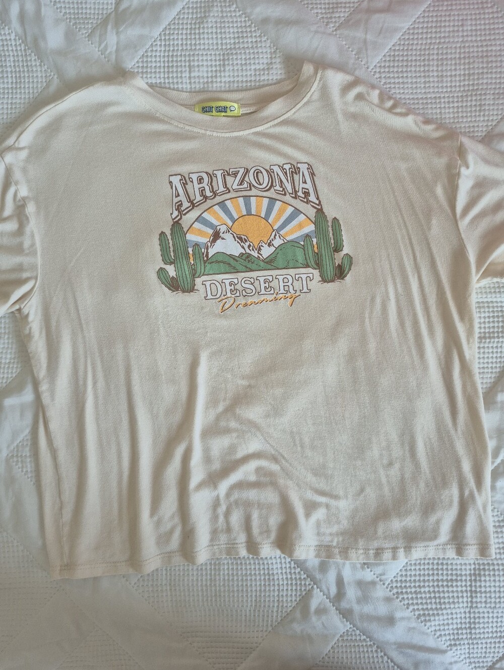 Arizona Desert Graphic Tee - Cream Short Sleeve